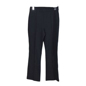 Jason Wu Black Ponte Knit Front Seam‎ Flare Leg Pull On Pants Black Size Medium